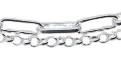 Argento Vivo Layered Chain Anklet