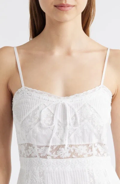 Loveshackfancy Maera Smocked Back Minidress In White