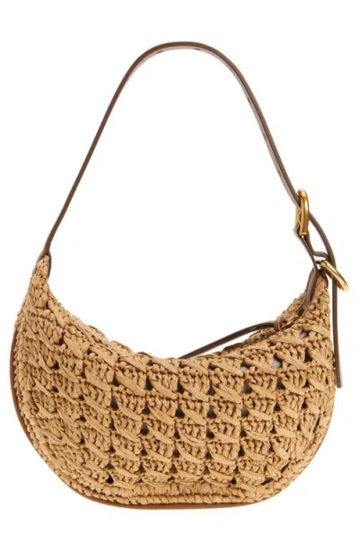 Rag & Bone Small Mercer Woven Straw Hobo Bag