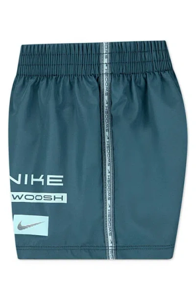 Nike Dri-fit Logo Graphic T-shirt & Shorts Set In Green