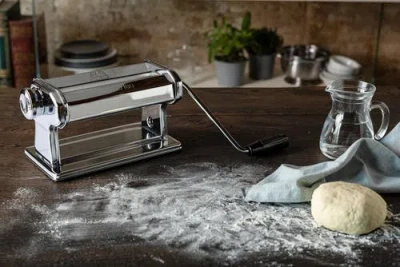 Marcato Atlas 150 Roller Pasta Machine, Made In Metallic