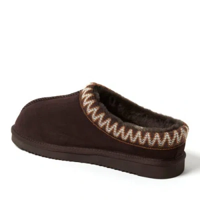 Dearfoams Fireside Grafton Genuine Shearling Clog Slipper With Taping