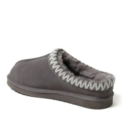 Dearfoams Fireside Grafton Genuine Shearling Clog Slipper With Taping