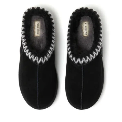 Dearfoams Fireside Grafton Genuine Shearling Clog Slipper With Taping