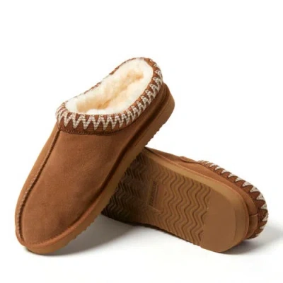 Dearfoams Fireside Grafton Genuine Shearling Clog Slipper With Taping