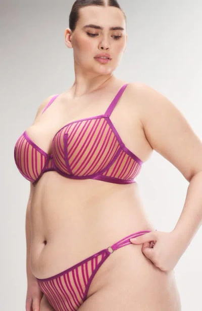 Savage X Fenty Strappy Hour Lightly Lined Semi-demi Bra In Pink