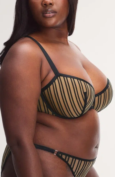 Savage X Fenty Strappy Hour Lightly Lined Semi-demi Bra In Multi