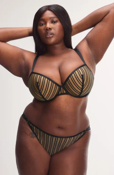 Savage X Fenty Strappy Hour Lightly Lined Semi-demi Bra In Multi