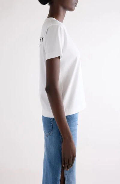 Givenchy White Cotton Jersey Crewneck T-shirt In White