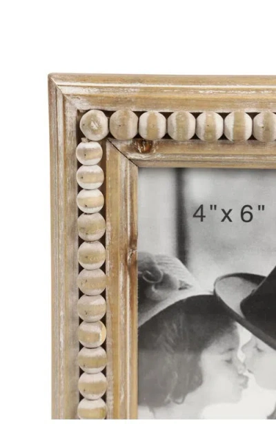 Uma Farmhouse 4" X 6" Tri-fold Picture Frame In Gold