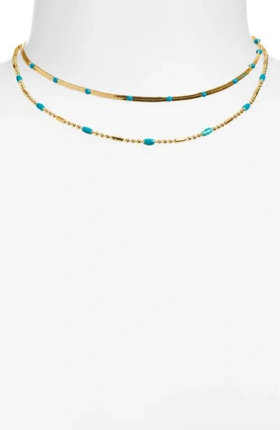 Leith 2-pack Assorted Enamel & Chain Necklaces