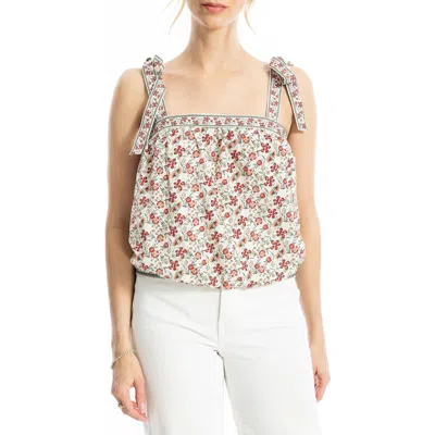 Max Studio Tie Strap Bubble Top