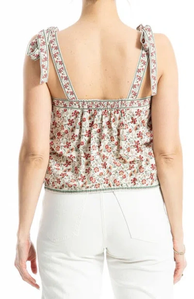 Max Studio Tie Strap Bubble Top