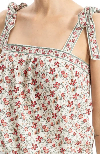 Max Studio Tie Strap Bubble Top