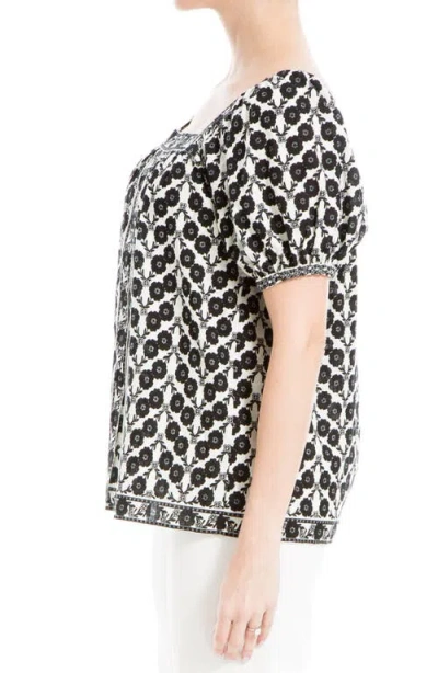 Max Studio Puff Sleeve Top