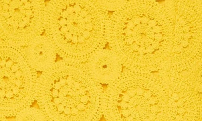Cami Nyc Yareli Strapless Lace Trim Minidress In Yellow