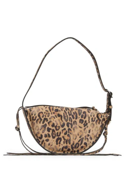 Steve Madden Suede Half Moon Crossbody Bag