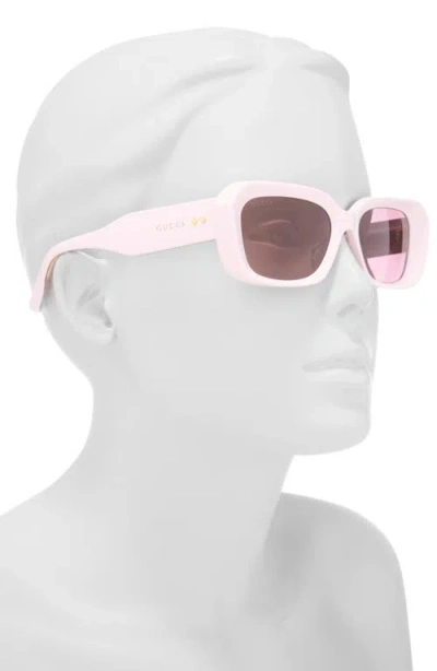 Gucci 54mm Rectangle Sunglasses