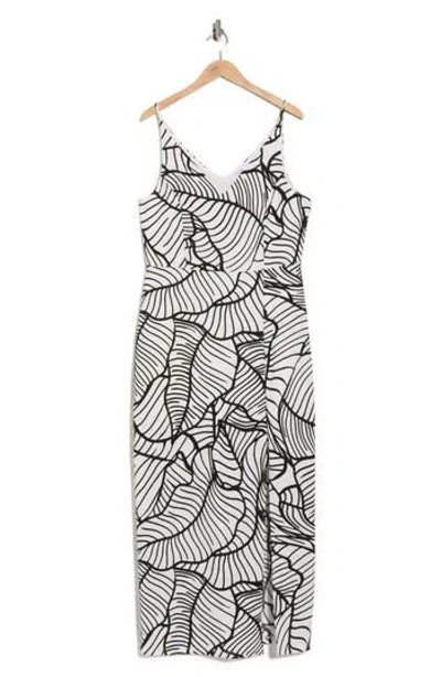 Renee C Abstract Print Sheath Dress