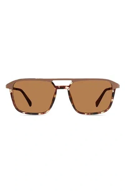 Eco Atlas 54mm Polarized Aviator Sunglasses
