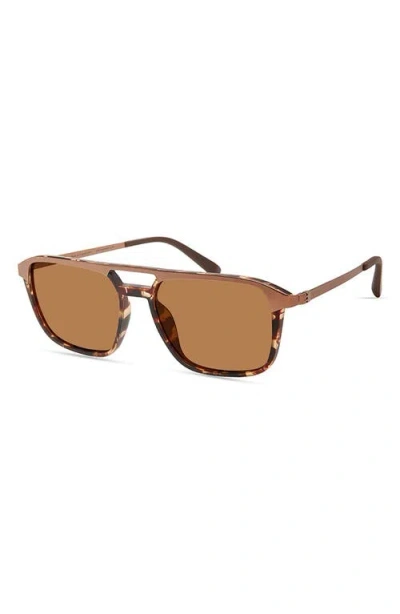 Eco Atlas 54mm Polarized Aviator Sunglasses