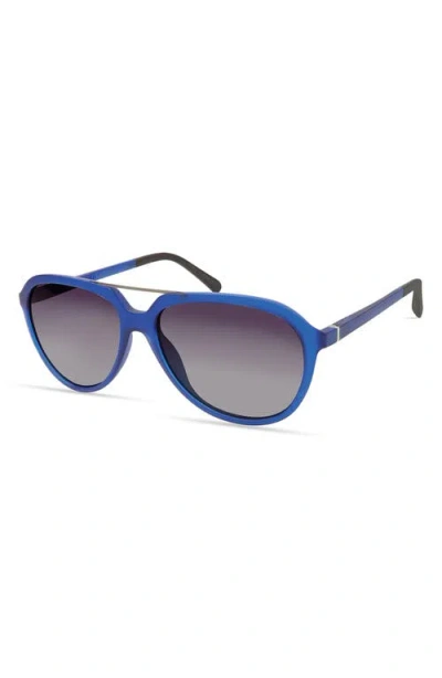 Eco Tiber 56mm Polarized Shield Sunglasses