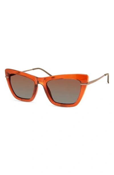 Eco Dena 54mm Polarized Square Sunglasses