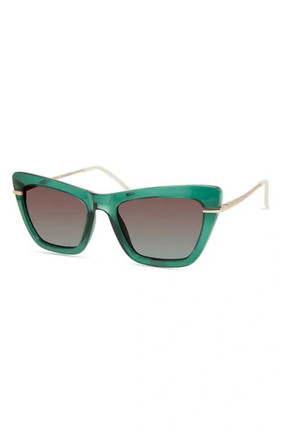 Eco Dena 54mm Polarized Square Sunglasses