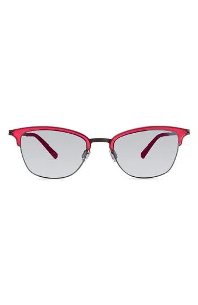 Modo Half Rim Sunglasses In Pink