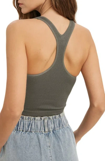 Wishlist Seamless Racerback Bralette In Gray