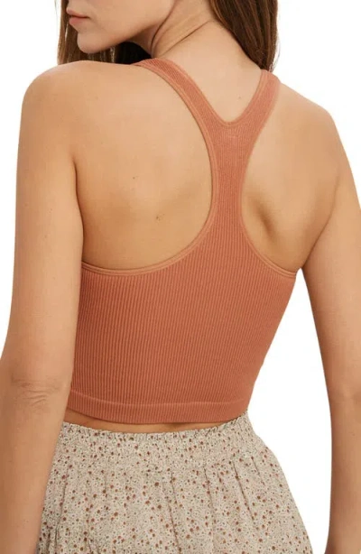 Wishlist Seamless Racerback Bralette In Brown