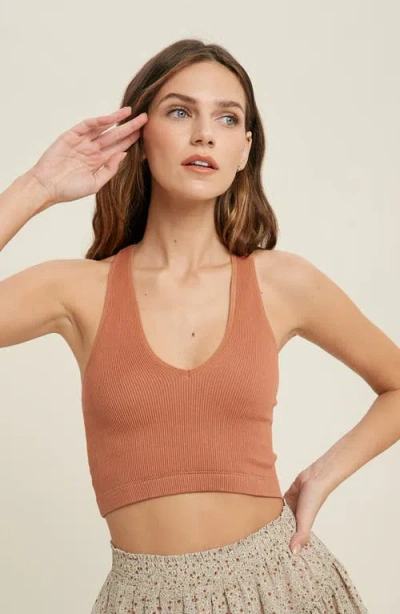 Wishlist Seamless Racerback Bralette In Brown