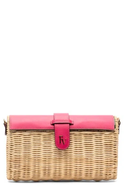 Frances Valentine Betsy Wicker Basket Crossbody Bag