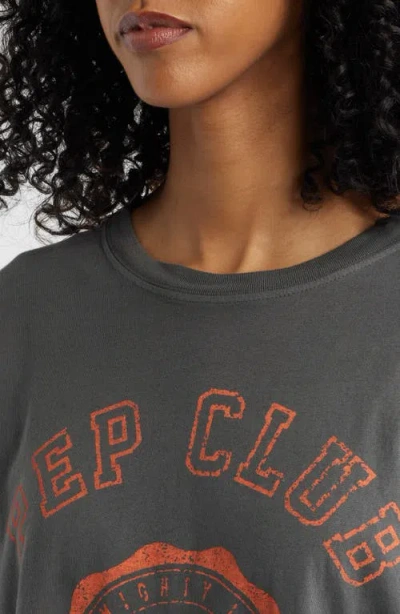 Junk Food Pep Club 1998 Oversize Cotton Graphic T-shirt In Gray