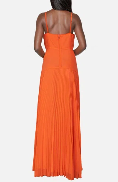 Cami Nyc Jennelyn Chiffon Pleated Gown