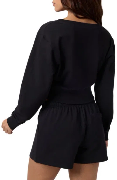 Florence By Mills 2004 Split Neck Sweatshirt In Black