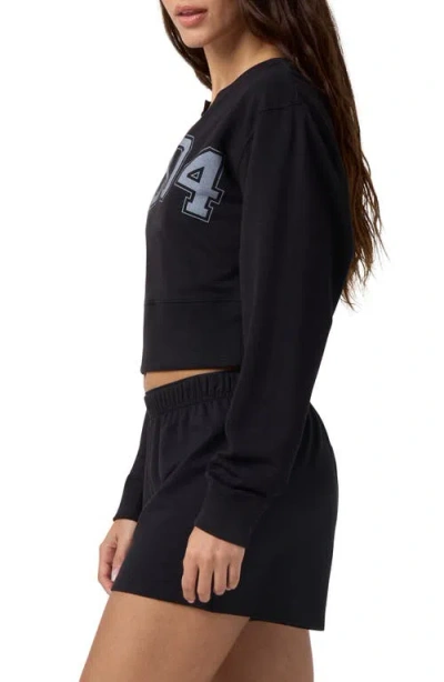 Florence By Mills 2004 Split Neck Sweatshirt In Black