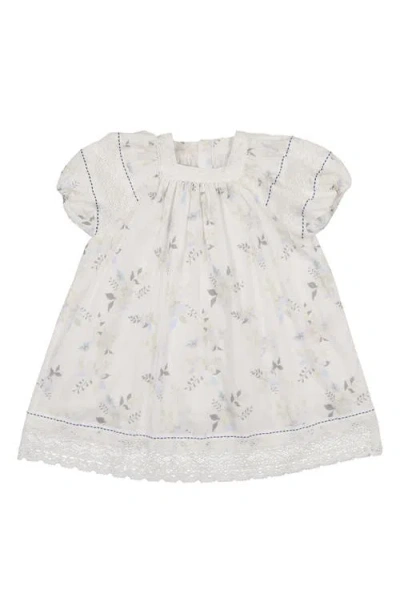 Maniere Manière Kids' Pretty Poppies Dress In White
