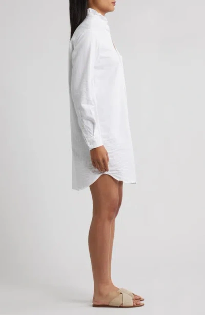 Frank & Eileen Classic Shirtdress In White