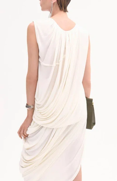 Co Draped Top In White