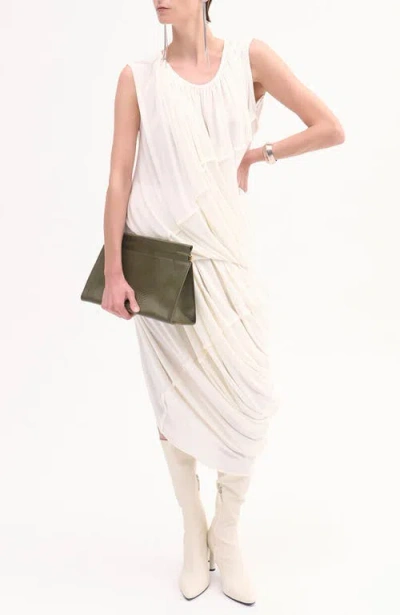 Co Draped Top In White