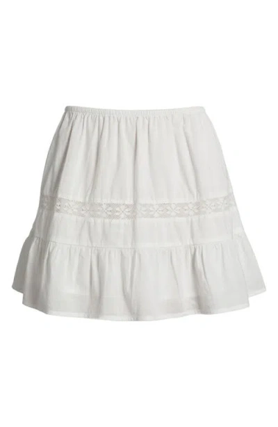 Bp. Boho Cotton Miniskirt In White