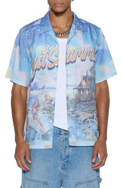 Ksubi Last Summer Print Camp Shirt In Multi