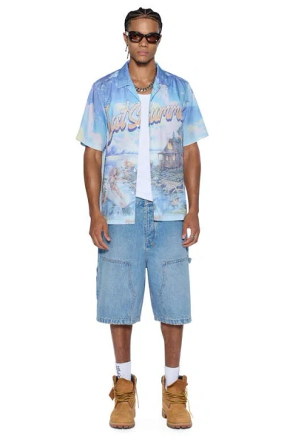Ksubi Last Summer Print Camp Shirt In Multi