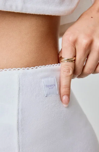 Florence By Mills French Terry Shorts In White