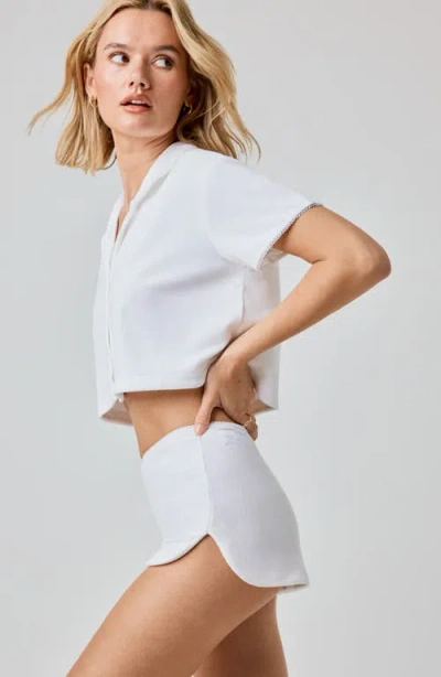 Florence By Mills French Terry Shorts In White