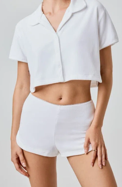 Florence By Mills French Terry Shorts In White