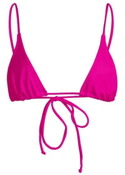 Minimale Animale Sacred Tie Back Tassel Bikini Top In Pink