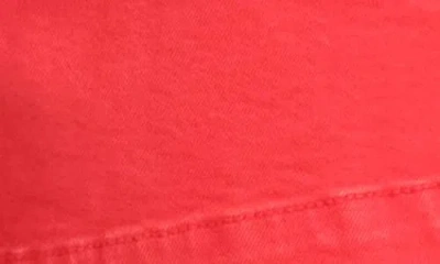 Daze Valley High Waist Denim Shorts In Red