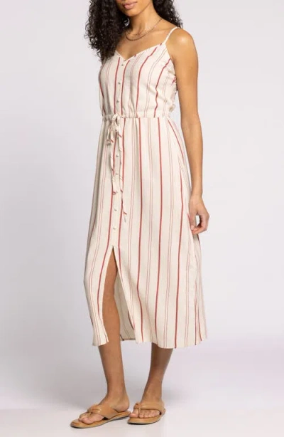 Thread & Supply Winifred Tie Waist Midi Dress In White